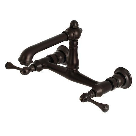 English Country KS7245BL Wall Mount Bathroom Faucet KS7245BL